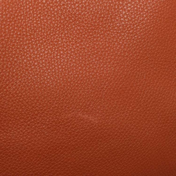 Pre Owned Prada Copper Vitello Daino Leather Tote