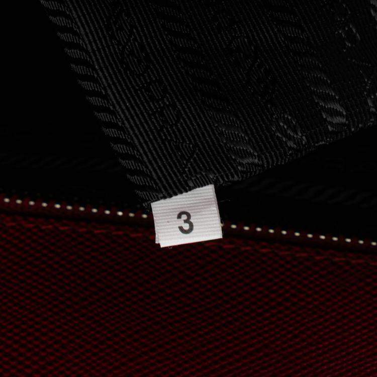 Pre Owned Prada Red Saffiano Cuir Tote