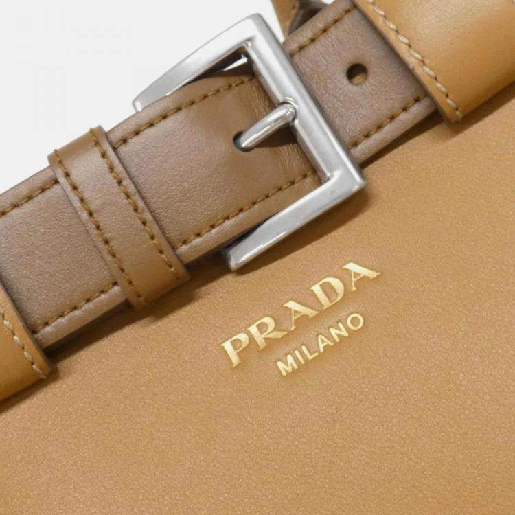 Pre Owned Prada Beige brown Camel Handbag
