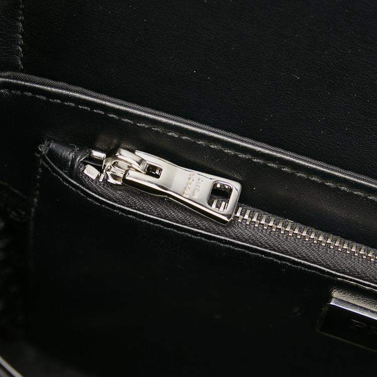Pre Owned Prada Black Re-Nylon & Spazzolato Pocket Crossbody