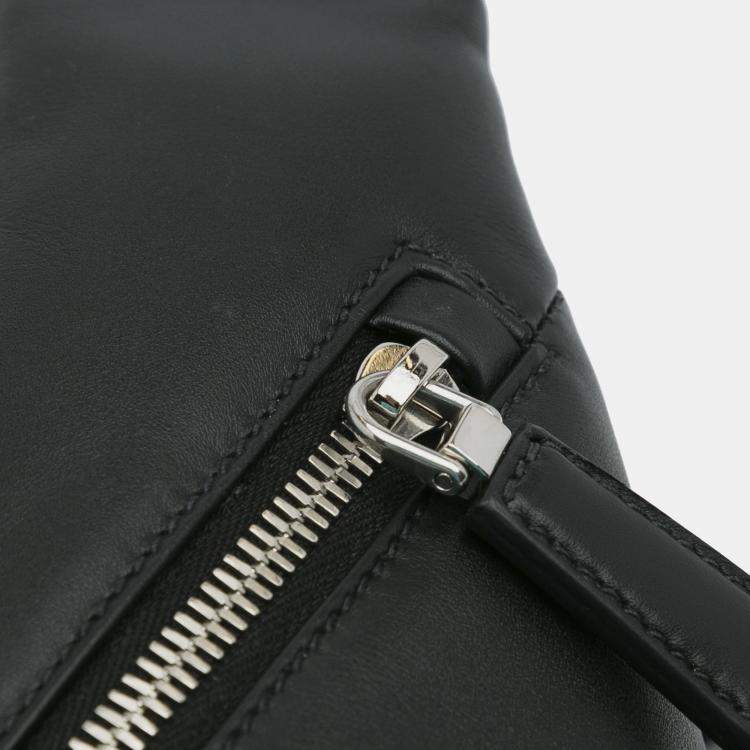 Pre Owned Prada Black Cross Leather Bag