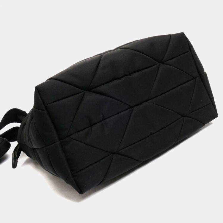 Pre Owned Prada Mini Padded Re-Nylon Tote Bag Black