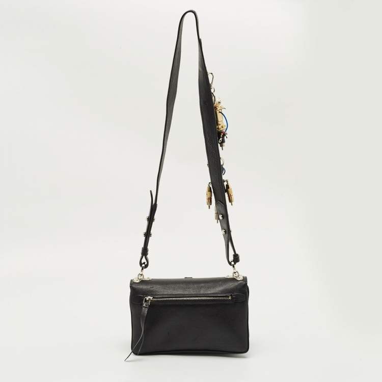 Pre Owned Prada Multicolor Leather Robot Flap Shoulder Bag