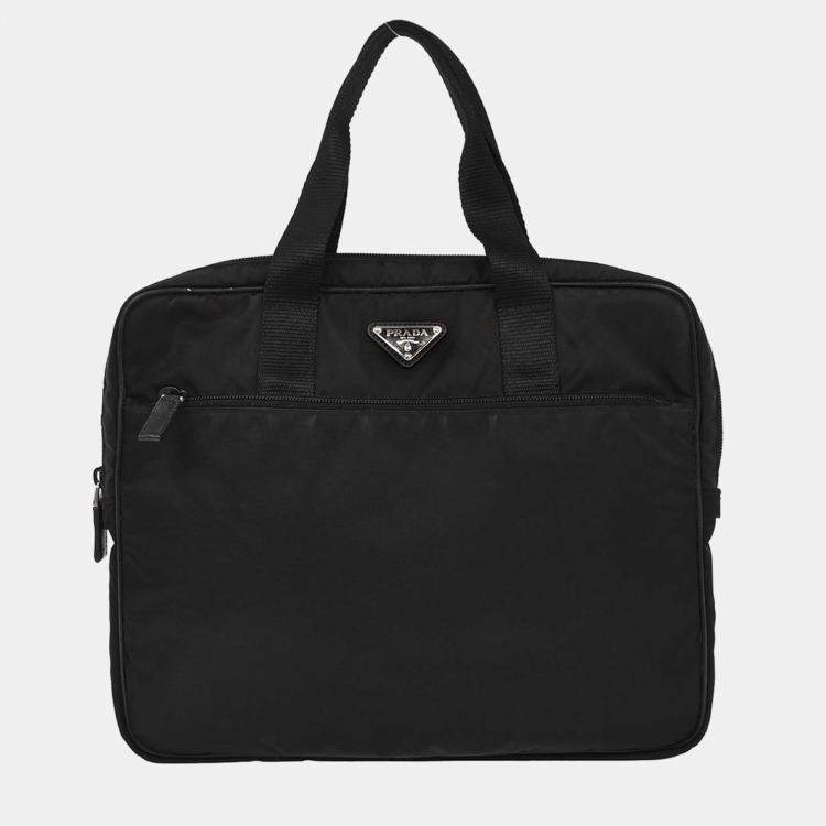 Pre Owned Prada Black Nylon Handbag
