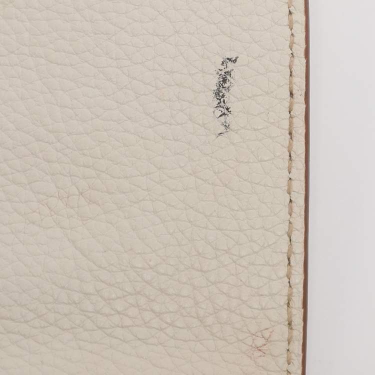 Pre Owned Prada Cream Leather Drawstring Backpack