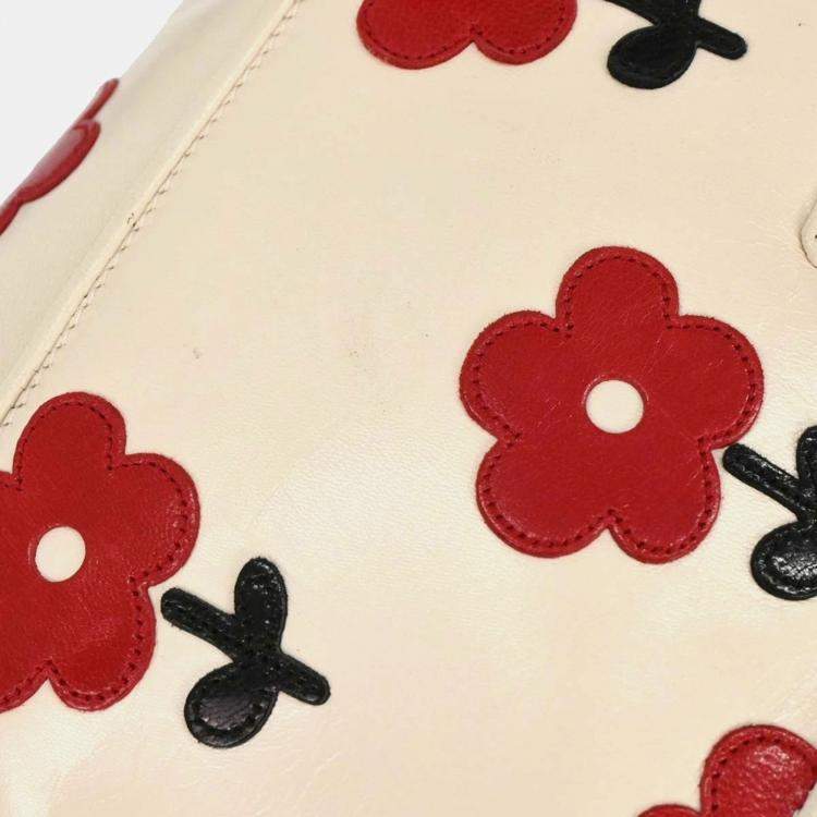 Pre Owned Prada White Leather Handbag