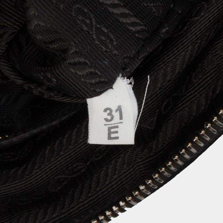 Pre Owned Prada Black Saffiano Lux Convertible Bowler Bag