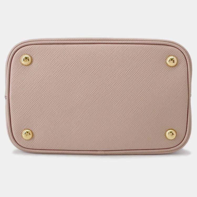 Pre Owned Prada Panier 2Wayhandbag Pink/Black Leather