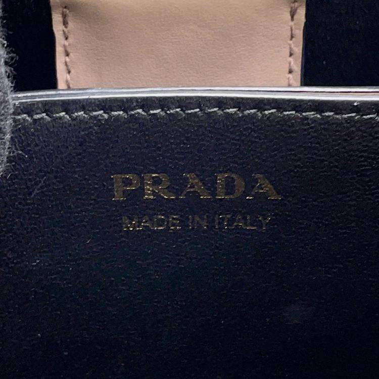 Pre Owned Prada Panier 2Wayhandbag Pink/Black Leather