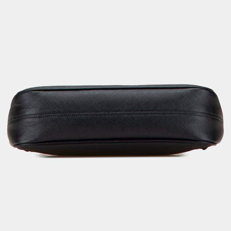 Pre Owned Prada Black Saffiano Re-Edition 2005 Satchel