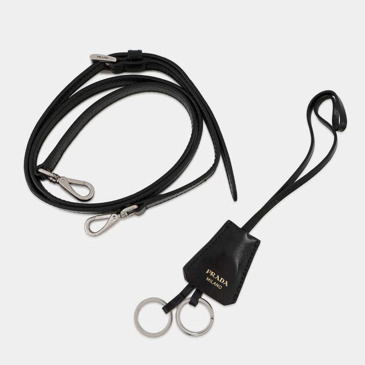 Pre Owned Prada 2025Ss 2Way Shoulder Bag Black Leather Size Medium