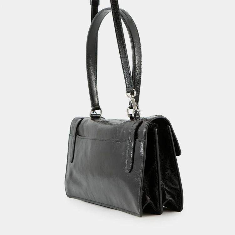 Pre Owned Prada 2025Ss 2Way Shoulder Bag Black Leather Size Medium