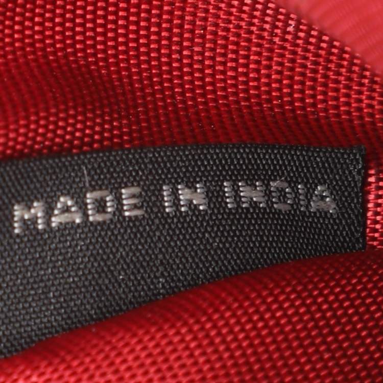 Pre Owned Prada Red Leather Continental Wallet