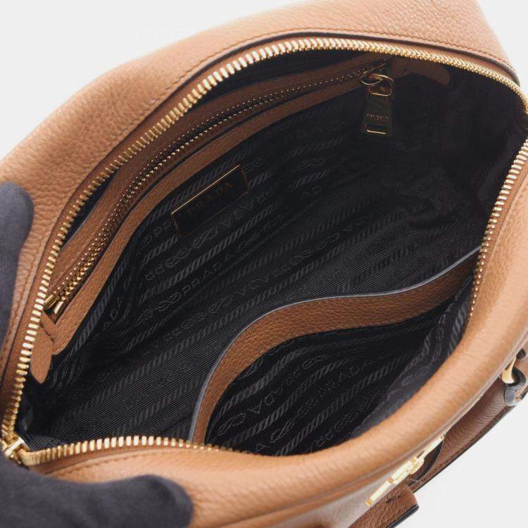 Pre Owned Prada Handbag Leather Brown