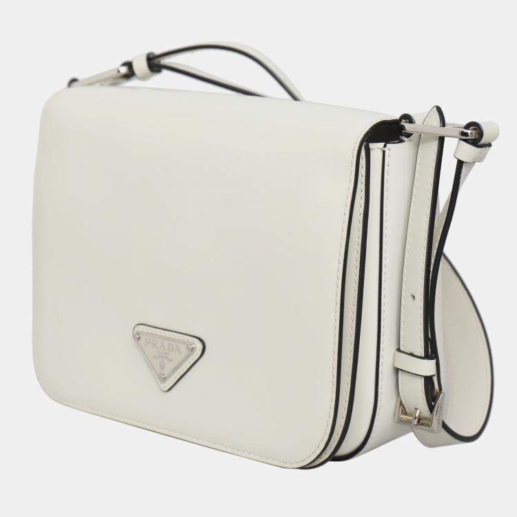 Pre Owned Brushed Leather Shoulder Bag