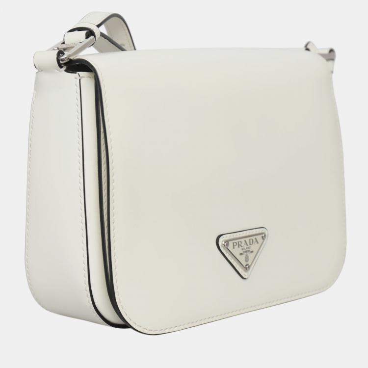 Pre Owned Brushed Leather Shoulder Bag