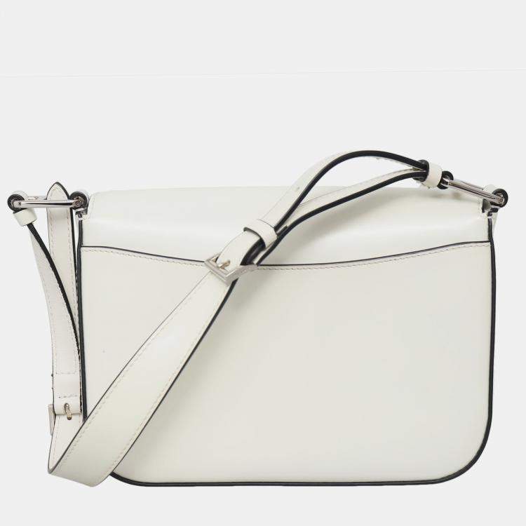 Pre Owned Brushed Leather Shoulder Bag