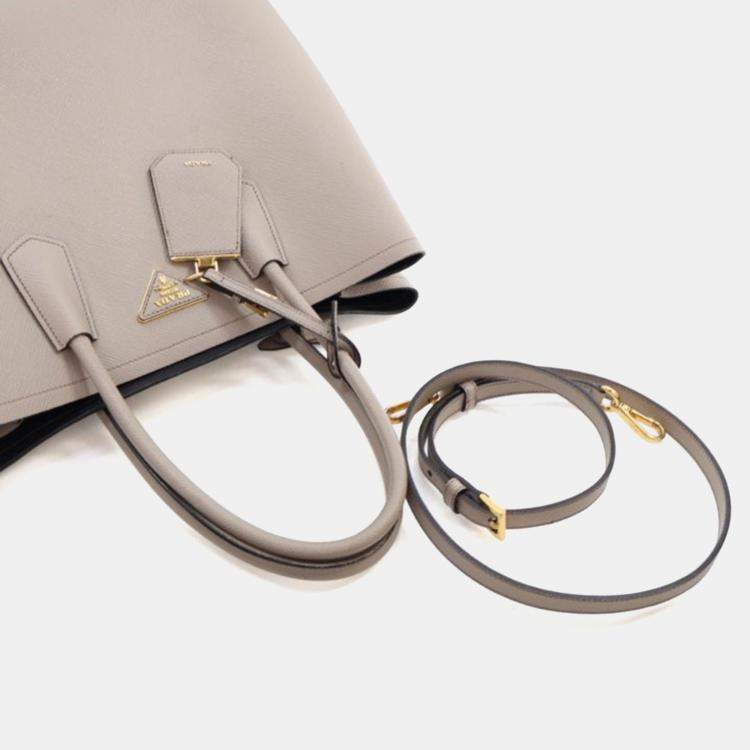 مملوكة مسبقًا Prada Saffiano Double Cuir Tote