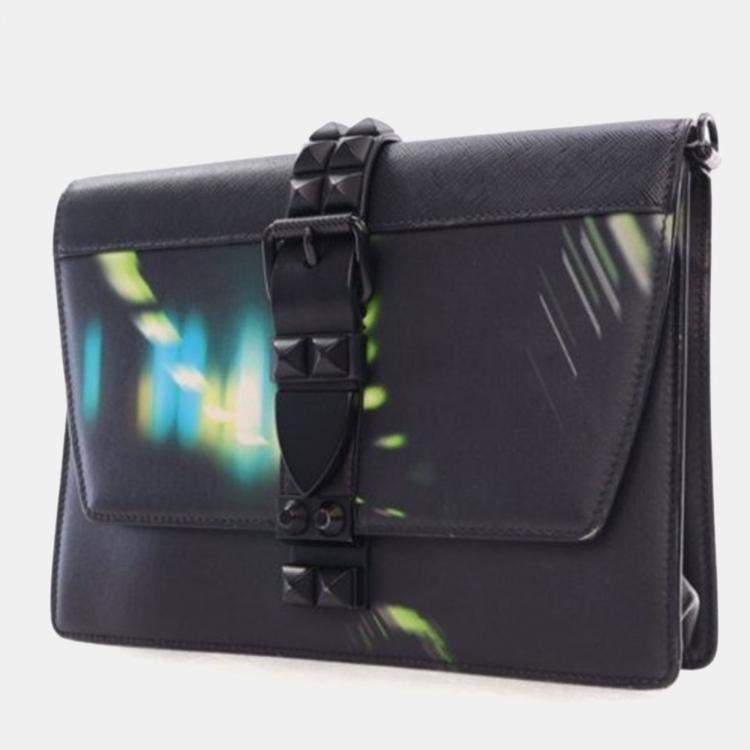 Pre Owned Prada Saffiano City Lights Elektra Shoulder Bag