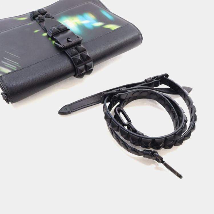 Pre Owned Prada Saffiano City Lights Elektra Shoulder Bag