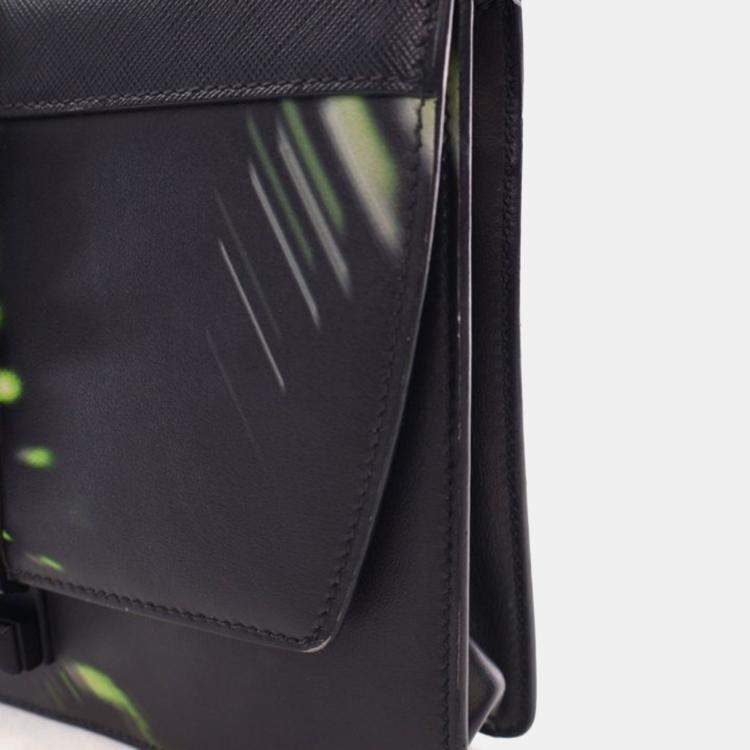 Pre Owned Prada Saffiano City Lights Elektra Shoulder Bag