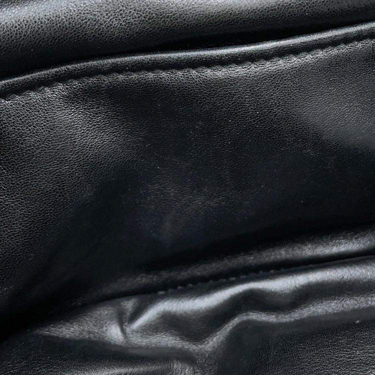 Pre Owned Prada Quilted 2Waybag Black Leather