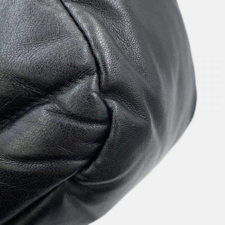 Pre Owned Prada Quilted 2Waybag Black Leather