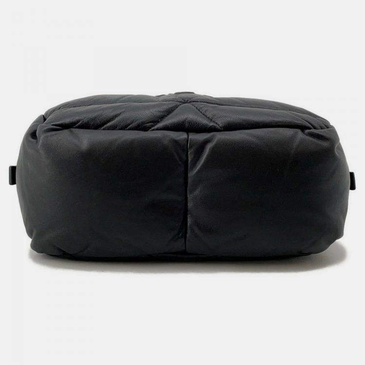 Pre Owned Prada Quilted 2Waybag Black Leather