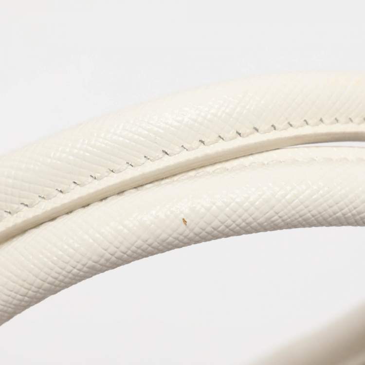 Pre Owned Prada Multicolor Saffiano Print Leather Small Double Zip Tote 