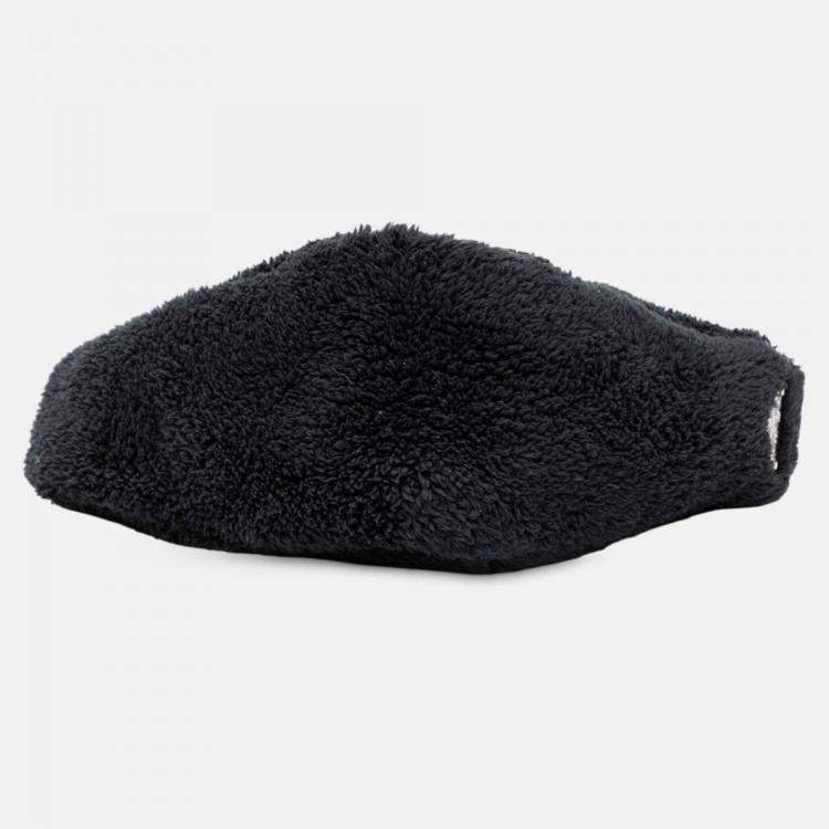 Pre Owned Prada Black Spugna Terry Cloth Triangle Logo Crossbody