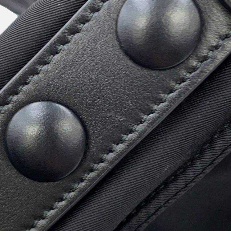 Pre Owned Prada Padded Re-Nylon Shoulder Bag Black Nylon Leather Size Small