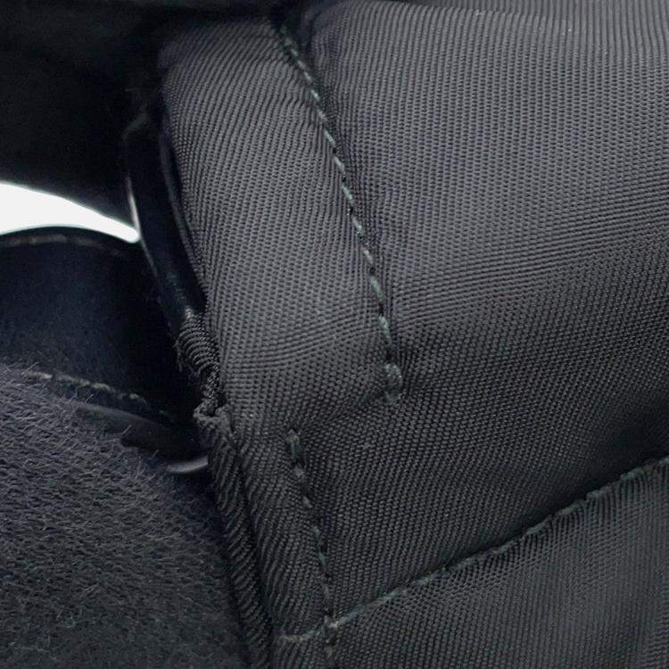 Pre Owned Prada Padded Re-Nylon Shoulder Bag Black Nylon Leather Size Small