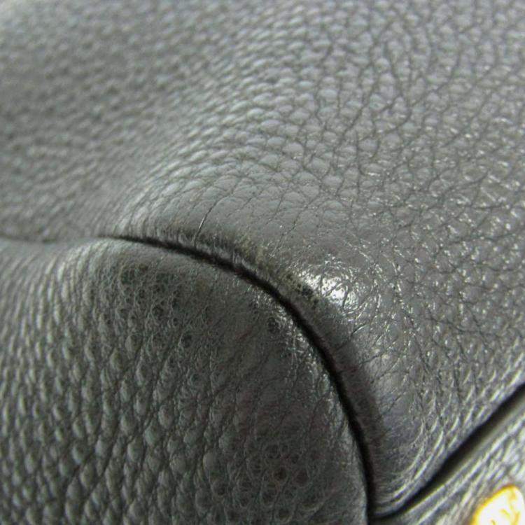 Pre Owned Prada Vitello Phenix Leather Handbag Black