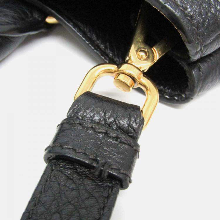 Pre Owned Prada Vitello Phenix Leather Handbag Black