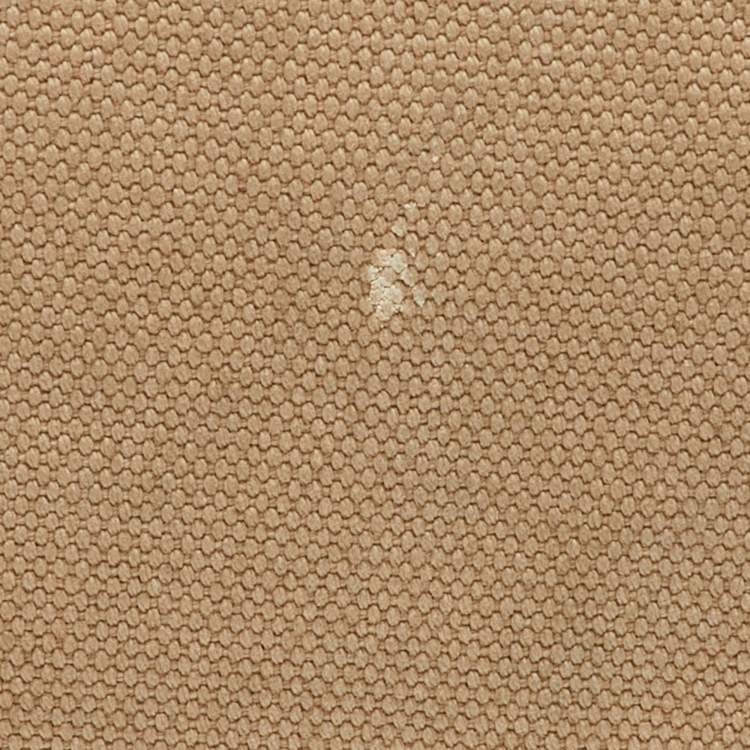 Pre Owned Prada Beige/Tan Canvas and Cinghiale Leather Top Handle Bag