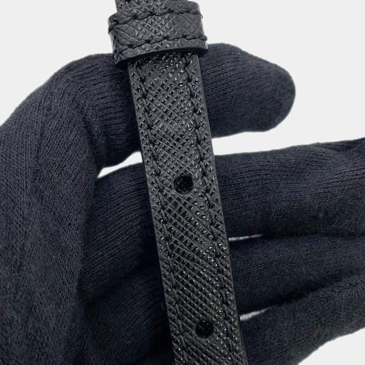 Pre Owned Prada Sydney 2-Way Handbag Black Saffiano Leather