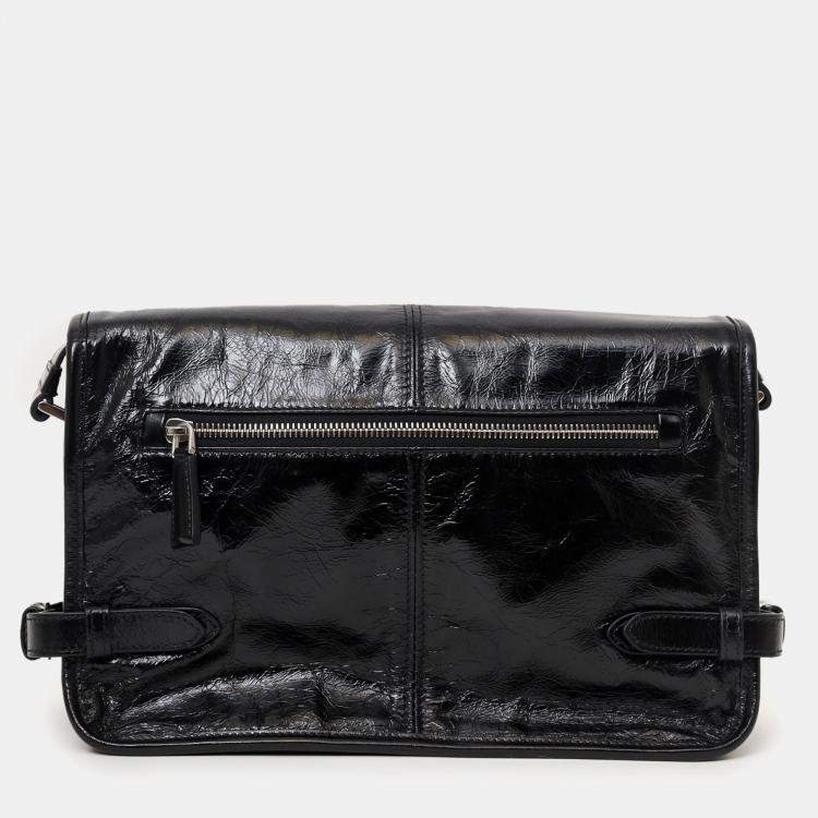 Pre Owned Prada Black Small Nappa Leather Duffle Bag