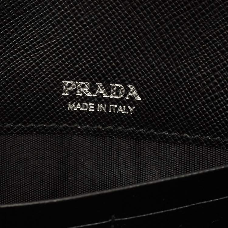 Pre Owned حقيبة خصر برادا جلد سافيانو أسود