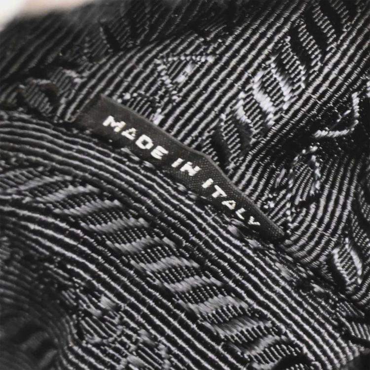 Pre Owned Prada Black Leather Galleria 2way Tote Handbag