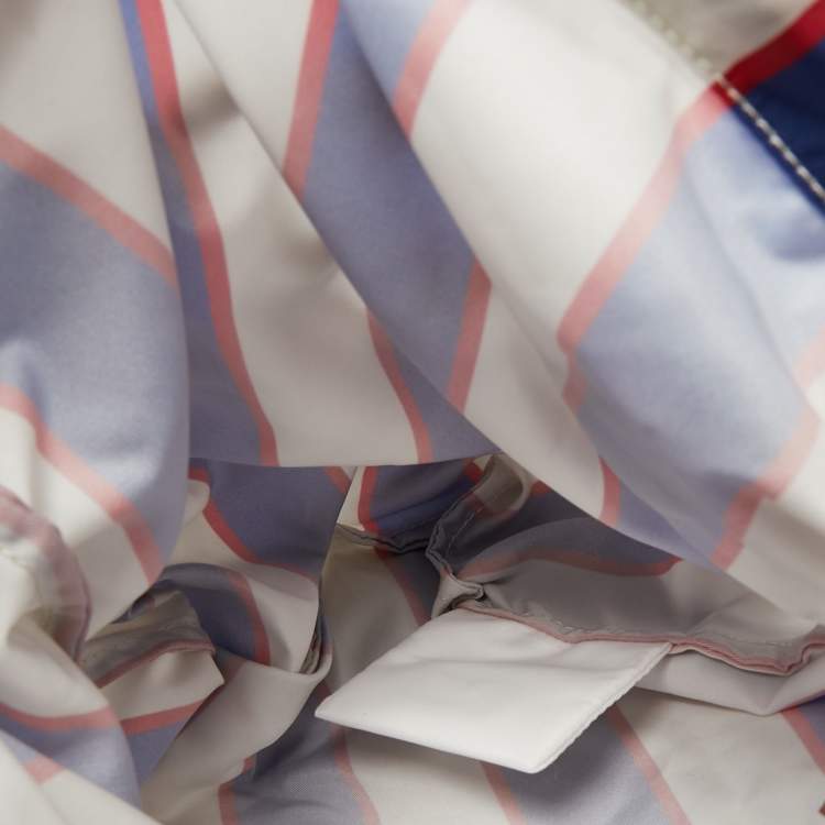 Pre Owned Prada Noué Medium Beige/Brown Cord Fabric Bag