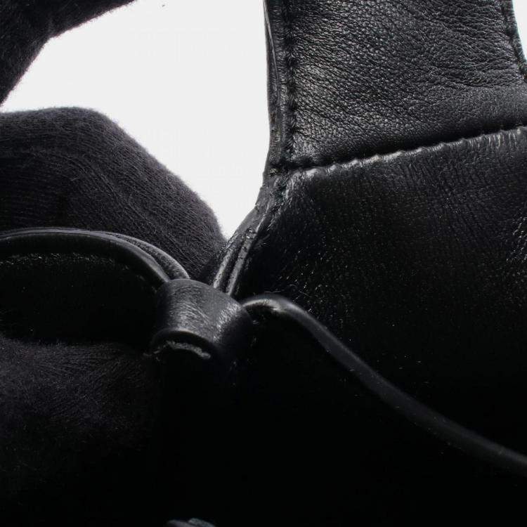 Pre Owned Prada Small Nappa Leather Handbag Black