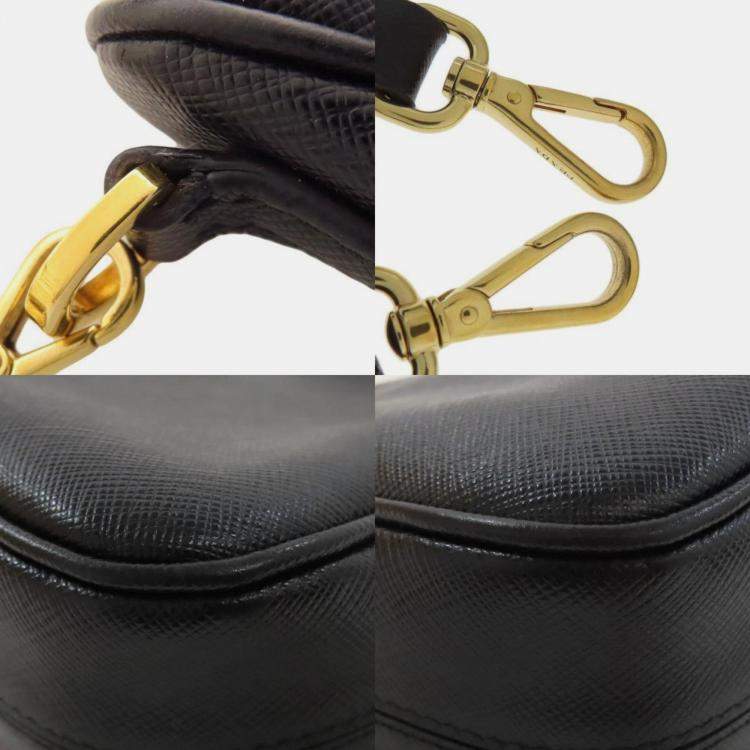 Pre Owned Prada Saffiano Shoulder Bag