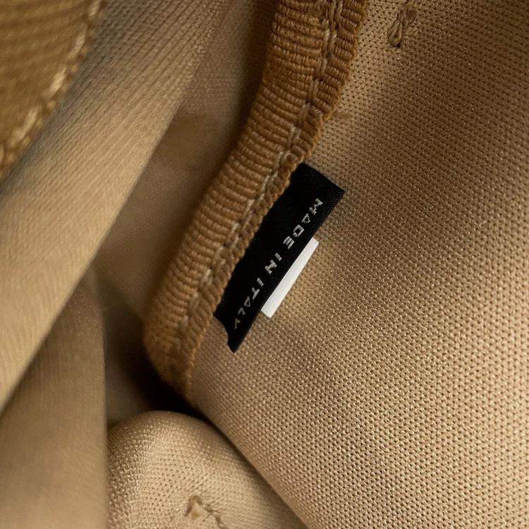 مملوكة مسبقًا Prada Logo Jacquard Backpack Beige Canvas