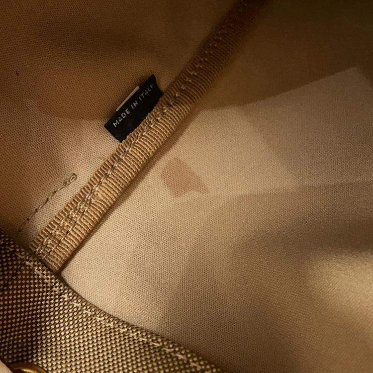 مملوكة مسبقًا Prada Logo Jacquard Backpack Beige Canvas