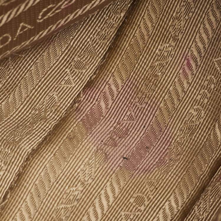 Pre Owned Prada Promenade Small Brown Saffiano Lux Leather Satchel