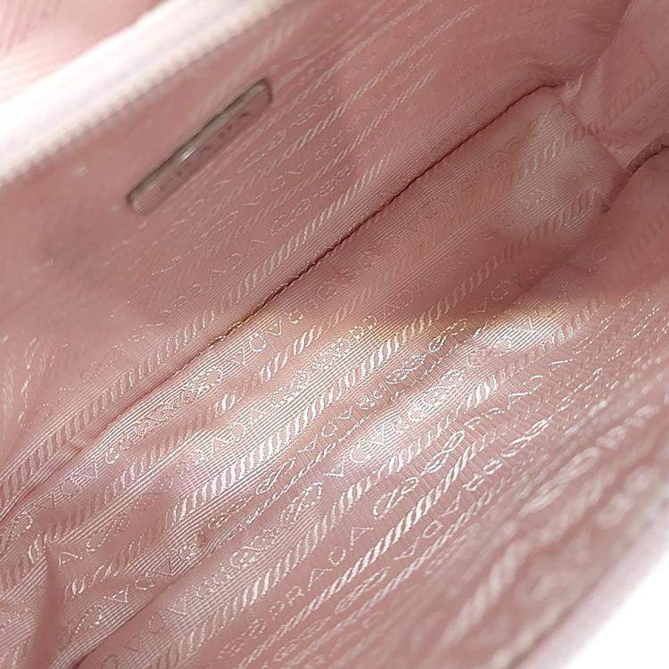 Pre Owned Prada Pink Nylon nylon hobo bag