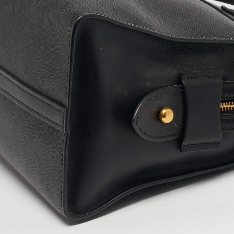 Pre Owned Prada Esplanade City Medium Black Saffiano Leather Tote