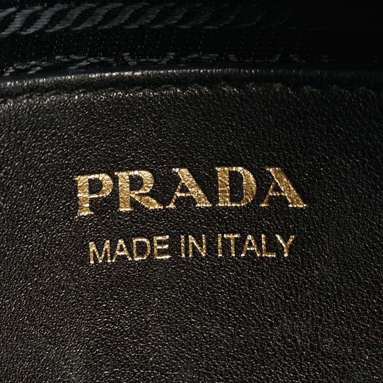 Pre Owned Prada Esplanade City Medium Black Saffiano Leather Tote