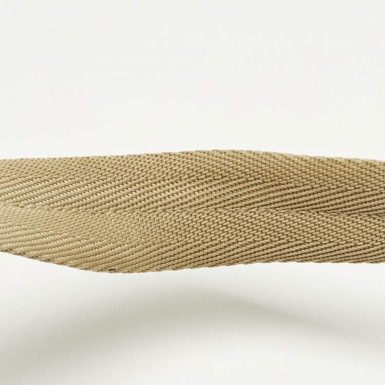 Pre Owned Prada Re-Edition 2000 Cream Nylon Shoulder Bag