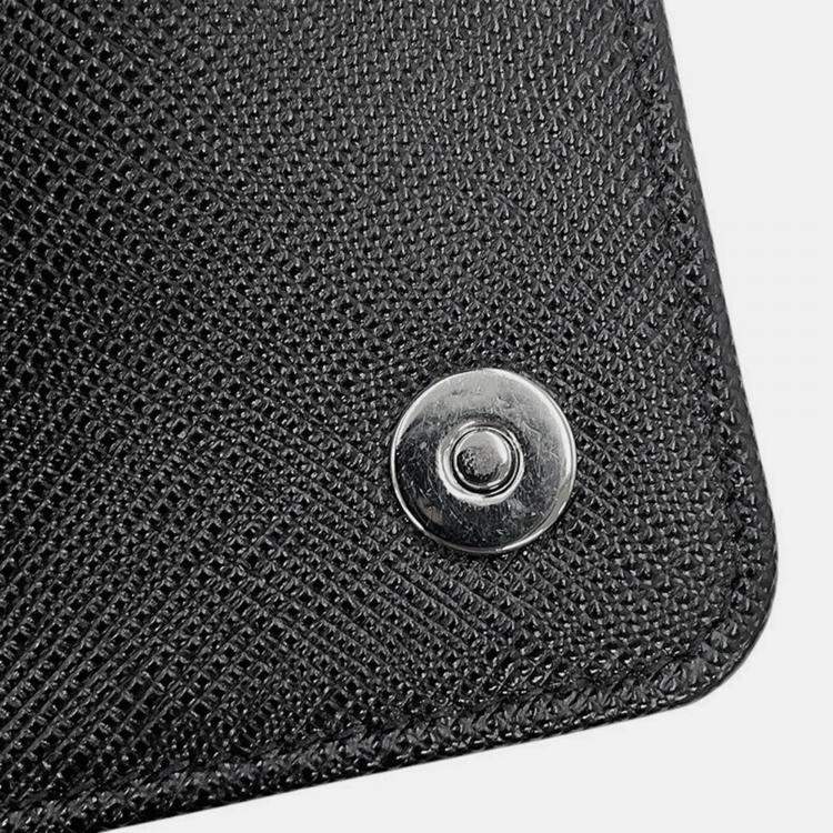 Pre Owned Prada Mini Bag Chain Shoulder Bag Black Saffiano Leatherleather